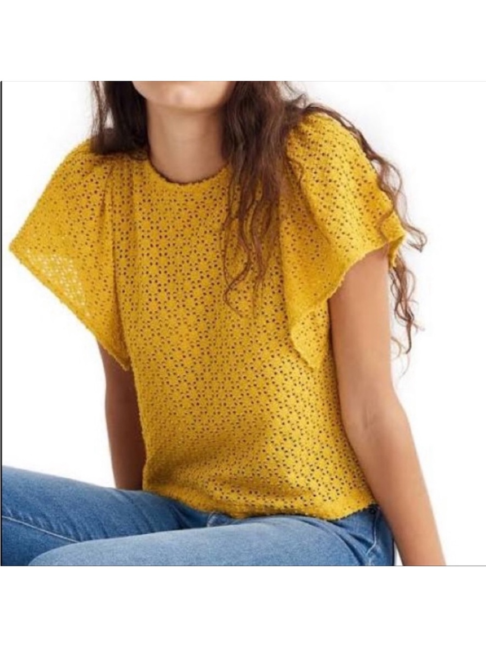 Madewell Eyelet Top M
